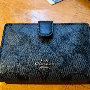 Coach Black Signature Wallet